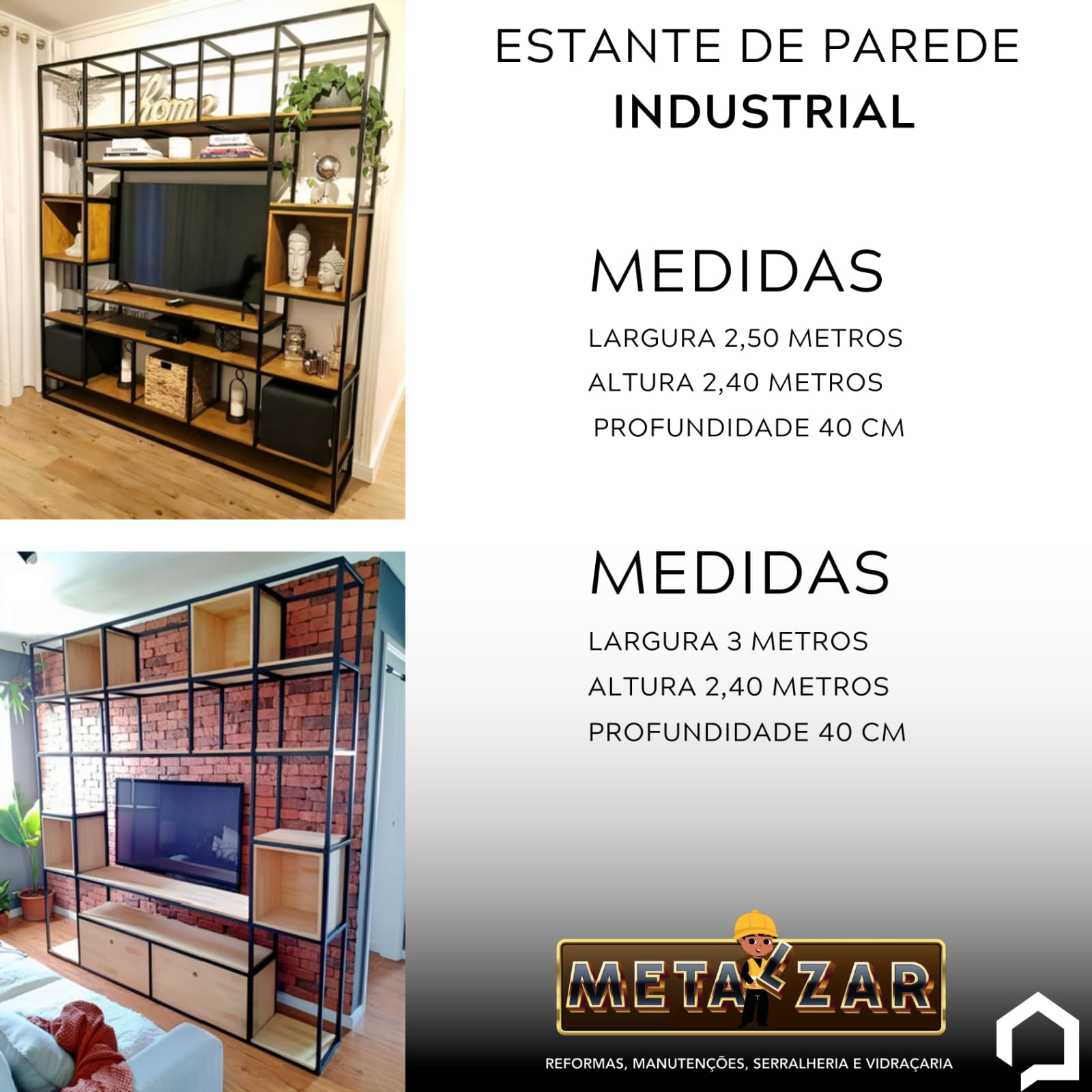 Estante de Parede Industrial